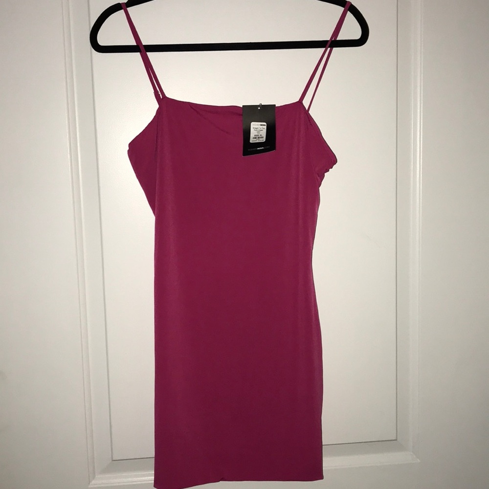 Pink mini dress